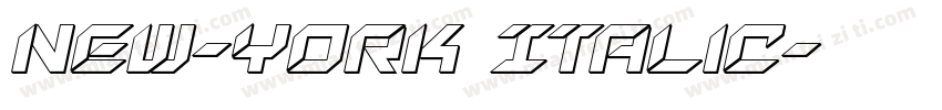 New-York Italic字体转换